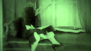 Dark lantern unleashes bold vintage hairy pussy riding with natural tits bounce