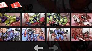 Gym girls crossdress and assfuck in furry milf sex frenzy!