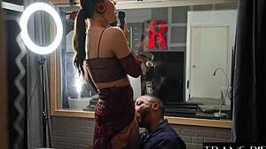 daisy taylor's pretty shemale charm has me hooked on her horny fuck fest