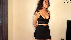 Mara Luv deepthroats black cock in first hardcore threesome