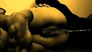 hairy pussy solo turns erotic with wet dildo anal masturbation nightmare