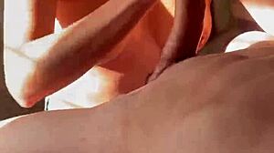 Watch me suck my ripped mexican friend's monster cock and get milked on my hand while boyfriend's gone