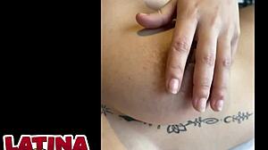 tiny latina slut with huge tits faces interracial casting interview before monster cock homemade pounding