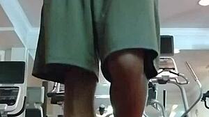 athletic babe pole dances into daddy's dorm fuck!