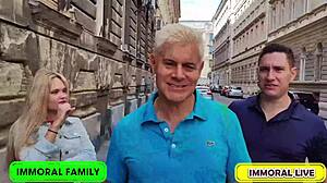 irina gets huge load after begging in homemade group with blowjob fingering and pussy lick