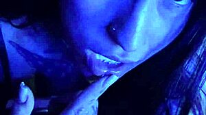 wanna see this tattooed brazilian fatass with huge tits and pierced nipples get tongue-fucked?