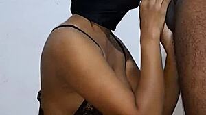 splendid black latina sucks cock hard milking every drop with mouth