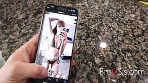 Freckled Teen Teases Stepbro with Nudes Until He Pounds Her Tight Pussy Hard