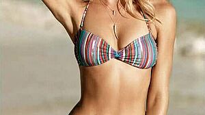 check out this sexy babe rocking her b bikini on show