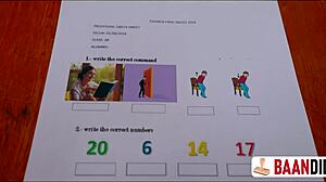 slut teacher begs for cum in pussy to pass me 😈📚💦