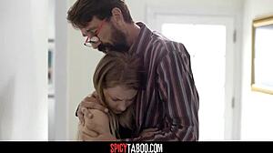 hey stepdad, feel better by pounding my tight young pussy?