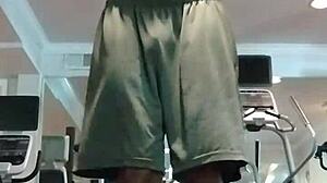 athletic babe pole dances into daddy's dorm fuck!