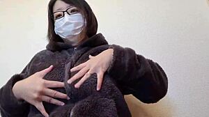 Hey, ever watched a married Asian bride rub her big tits while masturbating wildly?