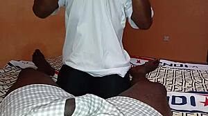 damn this ebony slimthick rides dick like a pro in homemade fun