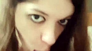 Italian Teen Doll Takes Cute Blowjob on Dildo While Craving Real Cock Deep Inside