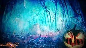 Halloween milf ghostly ghoulfriend teases with dirty joi