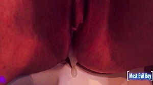 shaved pussy stretched gaping before massive cumshot creampie finish