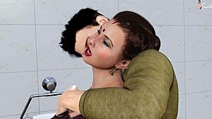 Friend's hot stepmom sneaks rough pounding in steamy bathroom