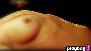 sexy uma jolie strips lingerie teases big ass blonde milf natural tits 😘🔥