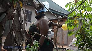 Mad BBW Digs Trash Then Gets Missionary Fucked by Lonely Cock!