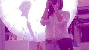 Lesbian Models Finger and Rub Photographer to Shaking Pussy Orgasm