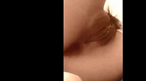 Japanese cutie strips rips clothes teases big tits pussy with dildo on cam