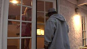 blonde milf slut teases with blowjob then takes big cock doggystyle to creampie