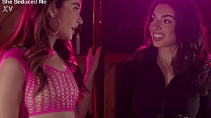 Pretty Brunette Babe In Lingerie Shares Wet Kisses And Toys With Cute Partner