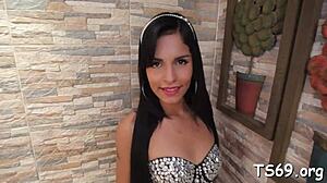 hey trans babe you rubbing that steely shaft for our first orgy assfuck