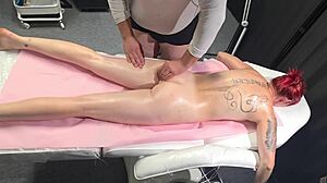 Hot Wife Craves Masseur's Dick During Massage Mutual Play Explodes