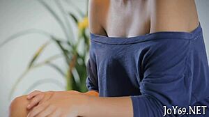 Does this solo cutie get wetter fingering her pussy with dildo?