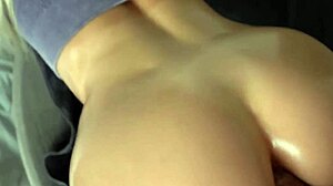 i took hard anal pounding right after sweaty fitness workout creampie.