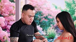 horny latina elizabeth marquez with big ass tits gets quickie fuck from customer