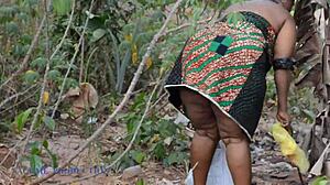 Mad BBW Digs Trash Then Gets Missionary Fucked by Lonely Cock!