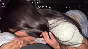 swallowing stranger's monster cock in car public oral facial for teen
