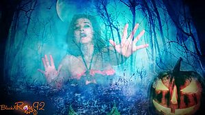 Halloween milf ghostly ghoulfriend teases with dirty joi