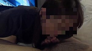 Married Japanese Bride's Wet Pussy Dripped During Deep Kisses and Blowjob Foreplay