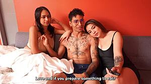 hey babe i started fucking your friend and now she's joining us for this hot threesome bang