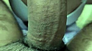 Asian wife slurps balls deepthroats then takes hard pounding fuck