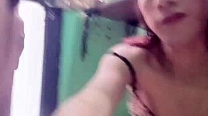 REALFEMBOY update 138 shows off crossdressing shemale curves in bedroom tease