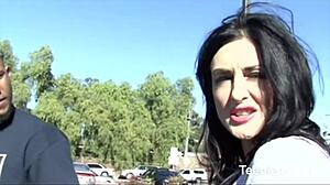 petite shaved teen babe takes big cock facial cumshot