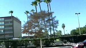 petite shaved teen babe takes big cock facial cumshot