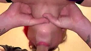 you like this salivating close-up sloppy wet blowjob ending with cum down throat?