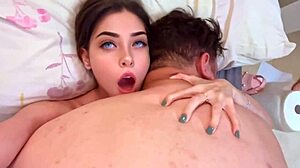 surprised my stepdad watching porn 😏 gave him a massage then he fucked me hard 🔥