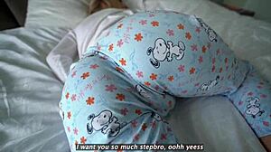 step sis dreamin' of bro's cock... cums hard inside her!