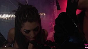 havin my hard dick n two strapons ready to pound these two bound brunettes deep n wild