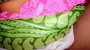 desi village bhabhi strips green saree for outdoor fuck