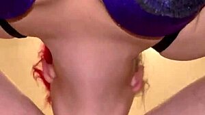 you like this salivating close-up sloppy wet blowjob ending with cum down throat?