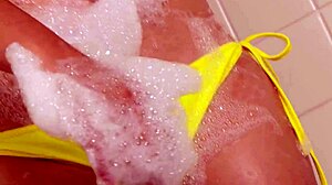 Hot Thai Asian Babe Exposes Hairy Pussy in Bathroom and Fingers Herself Wildly!