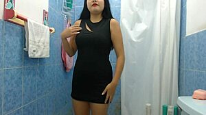 two hot stepsisters pee on each other, husband joins trio then lesbian shower finale